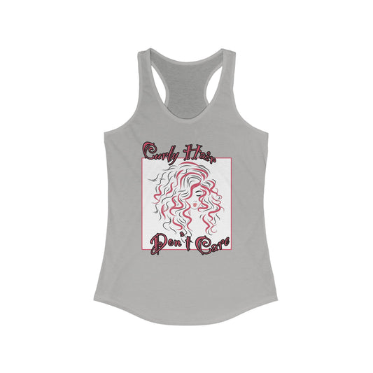 Curly Hair Racerback Tank